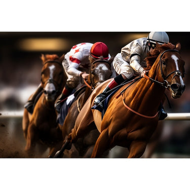 tableau course chevaux